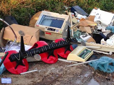 Rifiuti speciali rinvenuti a Vairano Patenora (CE)