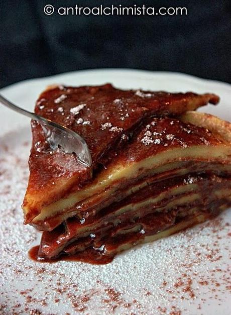 Tortino di Crepes e Nutella Tortino di Crepes e Nutella