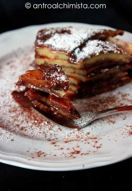 Tortino di Crepes e Nutella Tortino di Crepes e Nutella