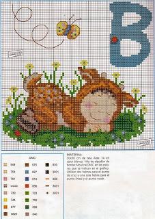 Schemi per il punto croce: L'Alfabeto dei cuccioli