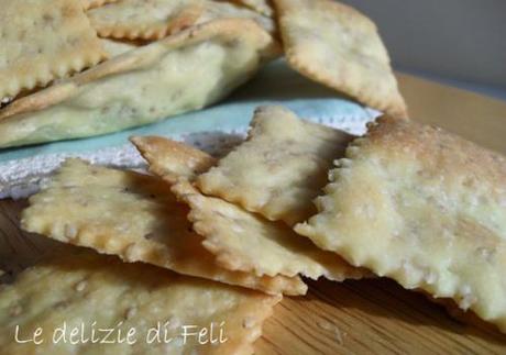 crackers con pasta madre