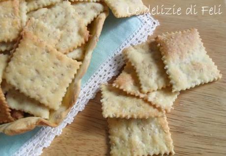 crackers con pasta madre