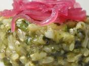 Risotto verde cipolla caramellata