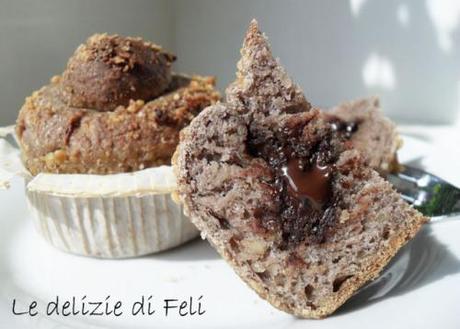 muffin alle noci e cioccolato