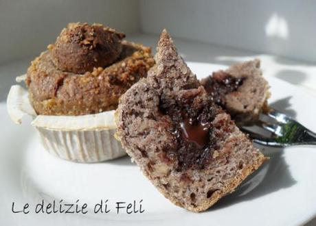 muffin alle noci e cioccolato