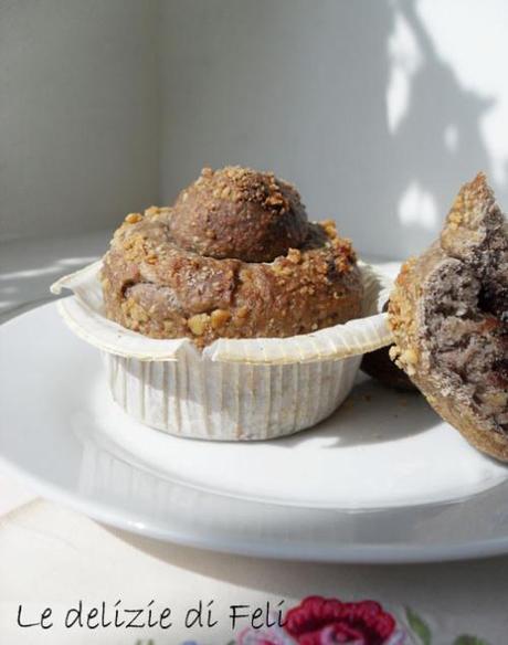 muffin alle noci e cioccolato