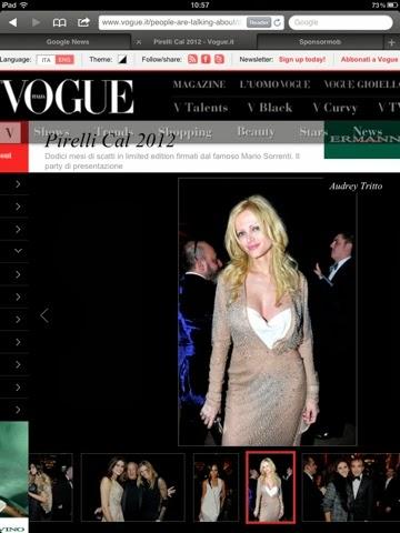 New York 2012 - The New York Times and Vogue Italy - Audrey @ Pirelli
Calendar fashion gala Party