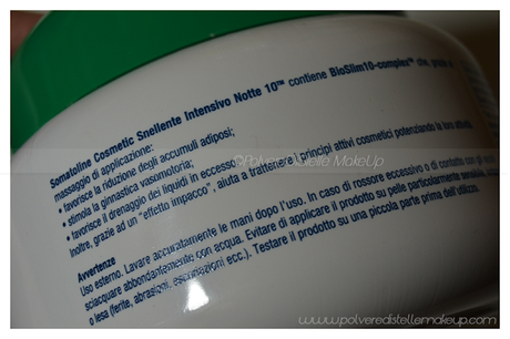 REVIEW: Snellente intensivo NOTTE 10 - SOMATOLINE Cosmetics