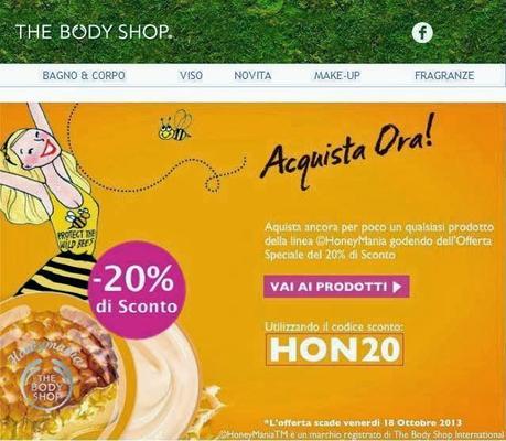 THE BODY SHOP - Linea Honeymania: Doccia Gel, Burro Corpo, Balsamo Labbra -