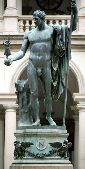 statua di Napoleone di Antonio Canova a Brera