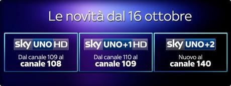 Cambia l'Area Intrattenimento Sky, ecco la nuova numerazione dei canali