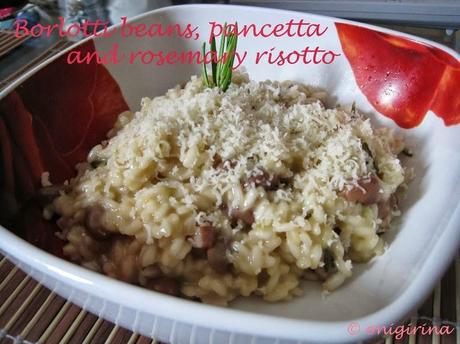 FraCooksJamie: Borlotti beans, pancetta and rosemary risotto e My minestrone soup