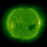 Disco solare con buco coronale, ripreso nel 2007dalla sonda NASA STEREO