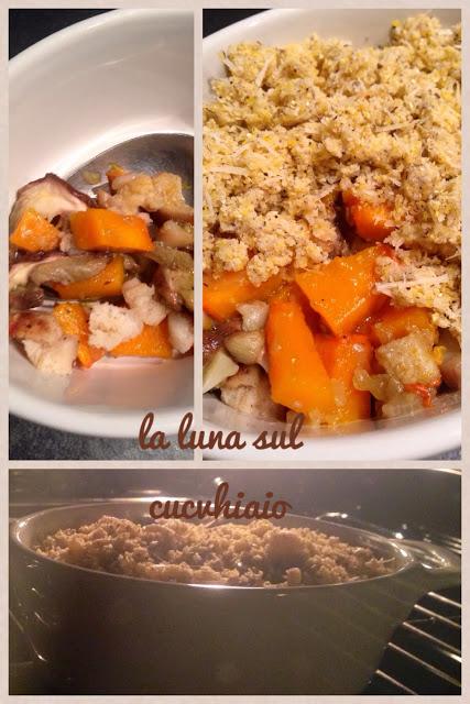 CRUMBLE DI ZUCCA E PORCINI