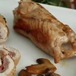Ricette di carne: involtini di tacchino con funghi champignon