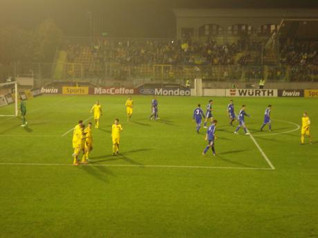 Festa ucraina dopo uno dei tanti goal