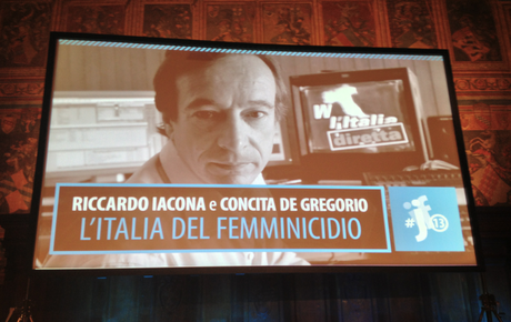 Un incontro sul femminicidio tenuto da Concita De Gregorio e Riccardo Iacona (IJF - Perugia 2013)