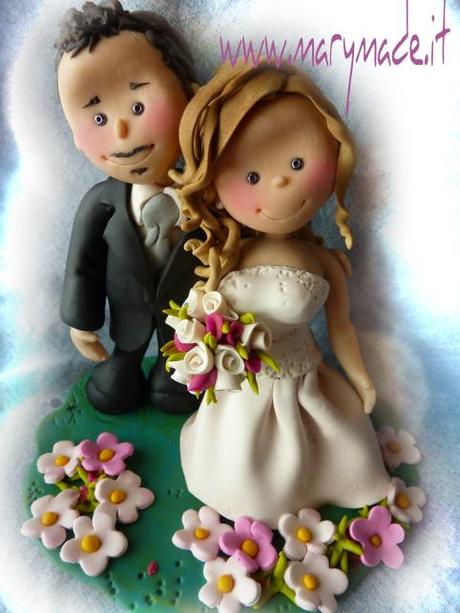 Il cake topper personalizzato di Chiara - sposina del 2013