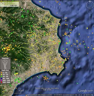 Terremoti, elenco e mappe eventi