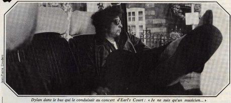 Bob Dylan 1978 - on the way to Earls Court @ Jean-Pierre Coudrec