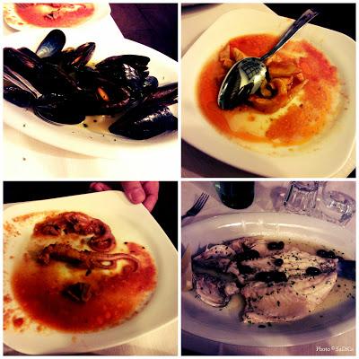 Cena di pesce presso il ristorante Su Talleri Sardu di Monterotondo