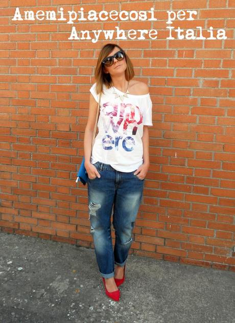 Outfit: Boyfriend jeans e Anywhere Italia