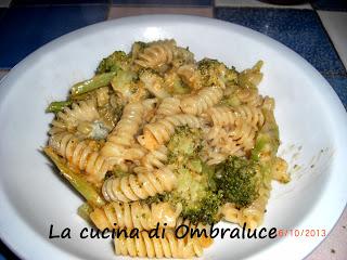 Fusilli con broccoli e gorgonzola