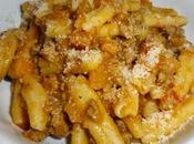 Pasta:casarecce zucca salsiccia