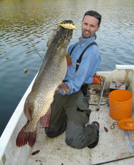 Il Savio e un luccio di 125 cm 