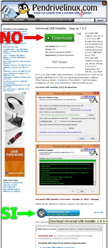 universal usb installer format drive