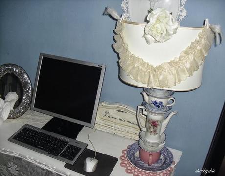 shabbychic, una lampada ripensata