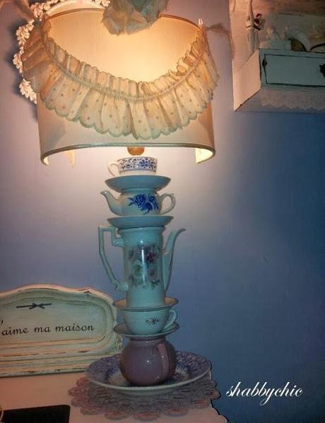 shabbychic, una lampada ripensata