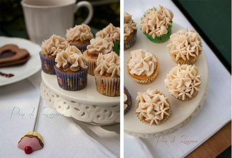 mini cupcake alla zucca con frosting alle spezie