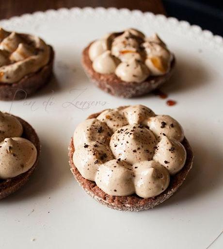 crostatina cioccolato e mousse orzo