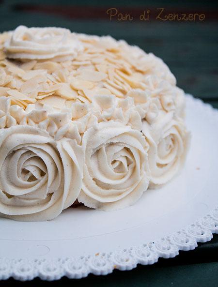 torta di carote con crema al formaggio