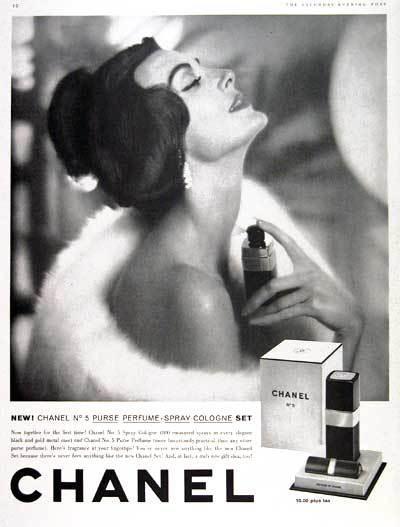 Vintage Advertising… a gallery 959-chanel-no-5-perfume-original-vintage-advertisement-features-perfume-and-spray-cologne-set