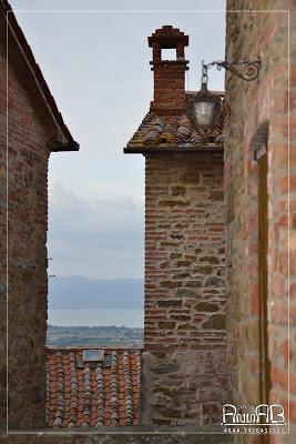 Il piccolo borgo di Panicale.