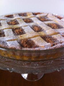 crostata ai cachi ed amaretti