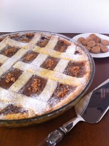 crostata ai cachi ed amaretti