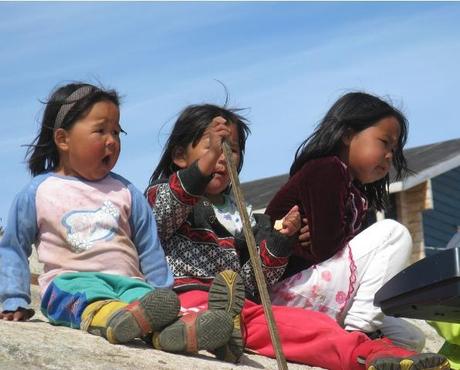 Groenlandia-Inuit-bambini