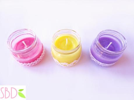 Candele profumate fatte in casa (no cera) - Scented candles home-made (no wax)