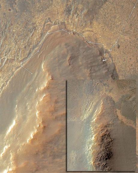 Opportunity Sol 3451 map