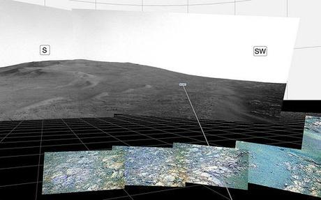 Opportunity Sol 3437 Drive Track