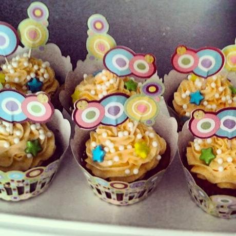 Cupcake mela e cannella con cheese frosting all'arancia