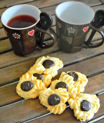 Biscotti trifogli al cioccolato