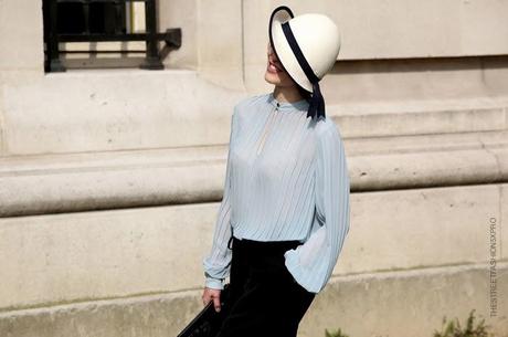 In the Street...Celeste / Baby Blue #2, New York, Milan & Paris