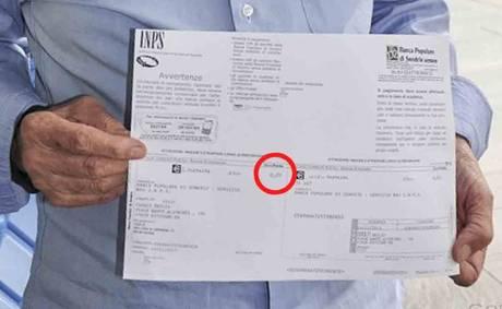 b912898d1f568580b1563dfedb768f6b LInps chiede la restituzione di 1 centesimo ad un pensionato: surreale ma vero!