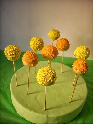 CAKE POPS GIALLI E ARANCIONI