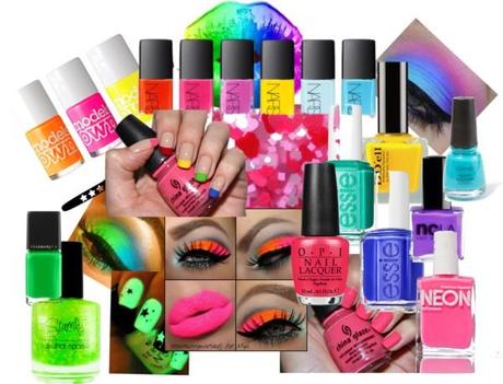 fluo neon nail polish