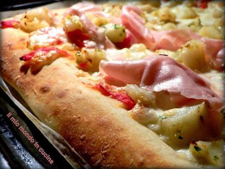 PIZZA con TOPINAMBUR, MORTADELLA e Taleggio